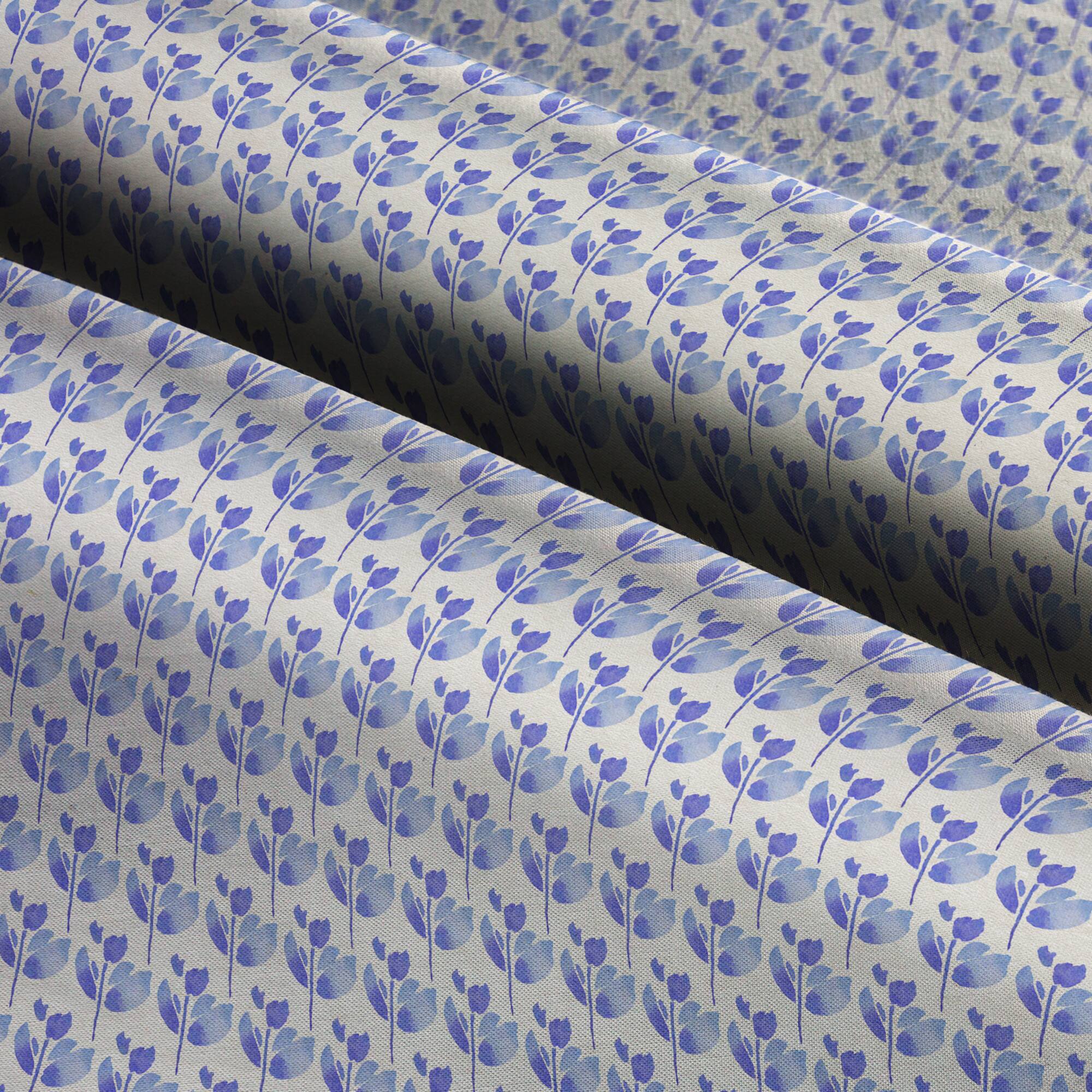Suzanne Nicoll Blue Peacock Ditsy Cotton Fabric